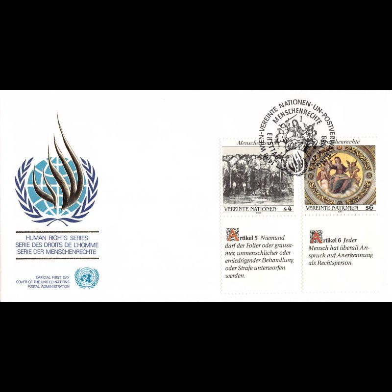 ONU Vienne - 1989 - 96 / 99 - La déclaration universelle des droits de l'homme (Allemand)