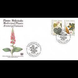 ONU Vienne - 1990 - 106 / 107 - Plantes médicinales