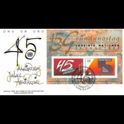 ONU Vienne - 1990 - BF 5 - 45e anniversaire des Nations Unies