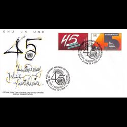 ONU Vienne - 1990 - 108 / 109 - 45e anniversaire des Nations Unies