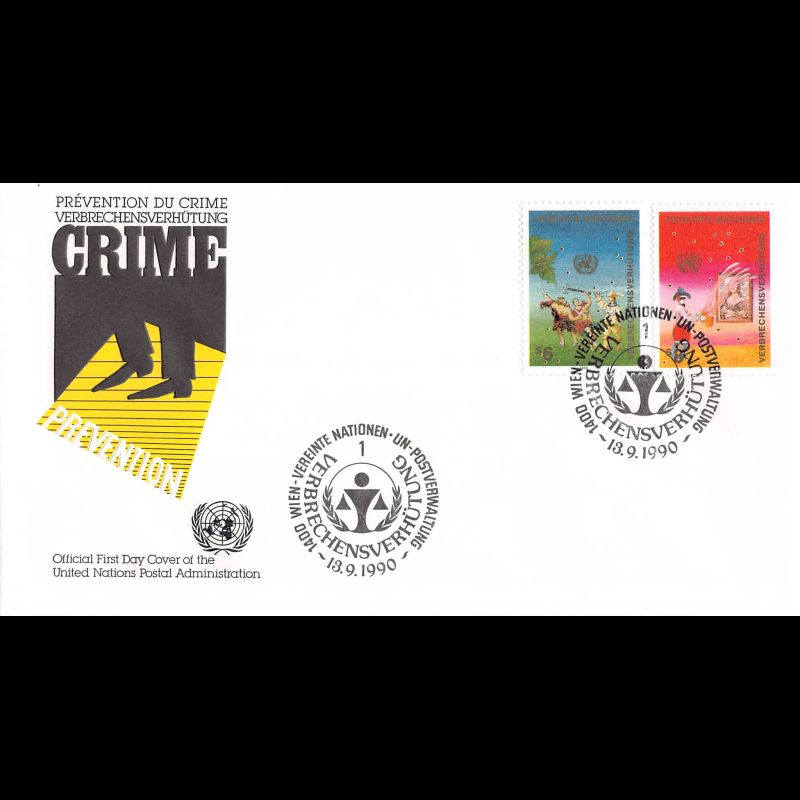 ONU Vienne - 1990 - 110 / 111 - Prévention du crime