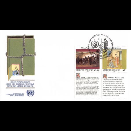 ONU Vienne - 1990 - 112 à 117 - Déclaration universelle droits de l'homme