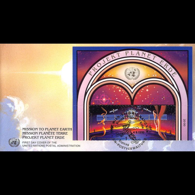 ONU Vienne - 1992 - 145 / 146 - Année internationale de l'Espace