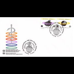 ONU Vienne - 1993 - 163 / 164 - Protection de l'environnement . 45e anniv de l'O.M.S.