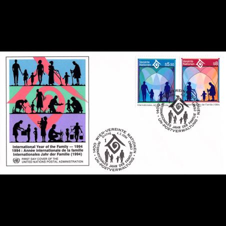 ONU Vienne - 1994 - 180 / 181 - Année internationale de la famille
