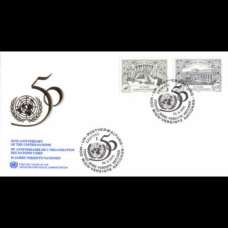 ONU Vienne - 1995 - 206 / 207 - 50e anniversaire des Nations Unies