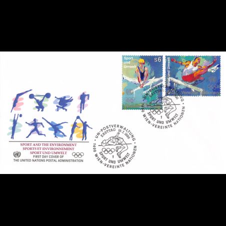 ONU Vienne - 1996 - 234 / 235 - Centenaires des Jeux Olympiques modernes
