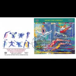 ONU Vienne - 1996 - BF 7 - Centenaires des Jeux Olympiques modernes