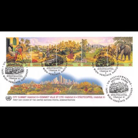 ONU Vienne - 1996 - 229 à 233 - Sommet ville et et citéà Istanbul (Turquie)