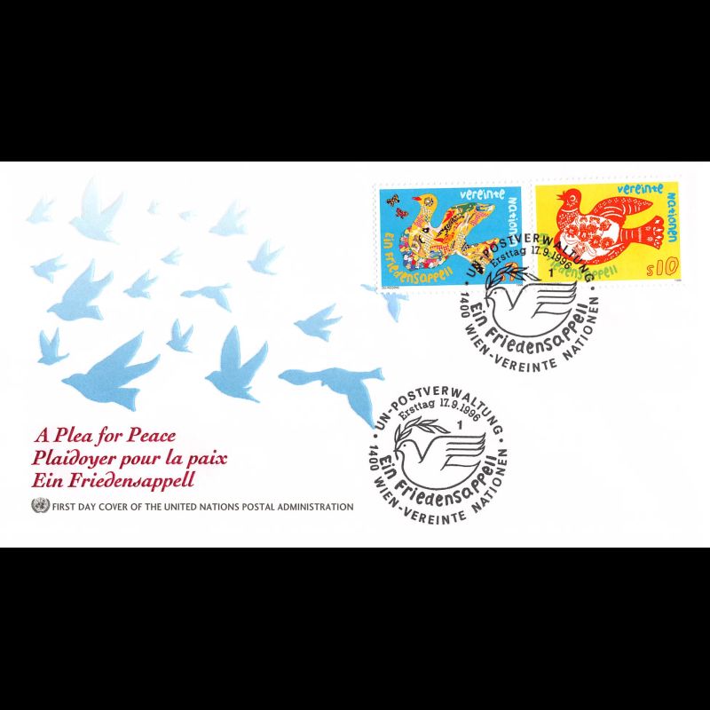 ONU Vienne - 1996 - 236 / 237 - Plaidoyer pour la paix