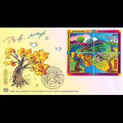 ONU Vienne - 1997 - 246 à 249 - Sommet planète Terre + 5