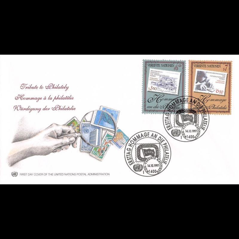 ONU Vienne - 1997 - 255 / 256 - Hommage à la Philatélie