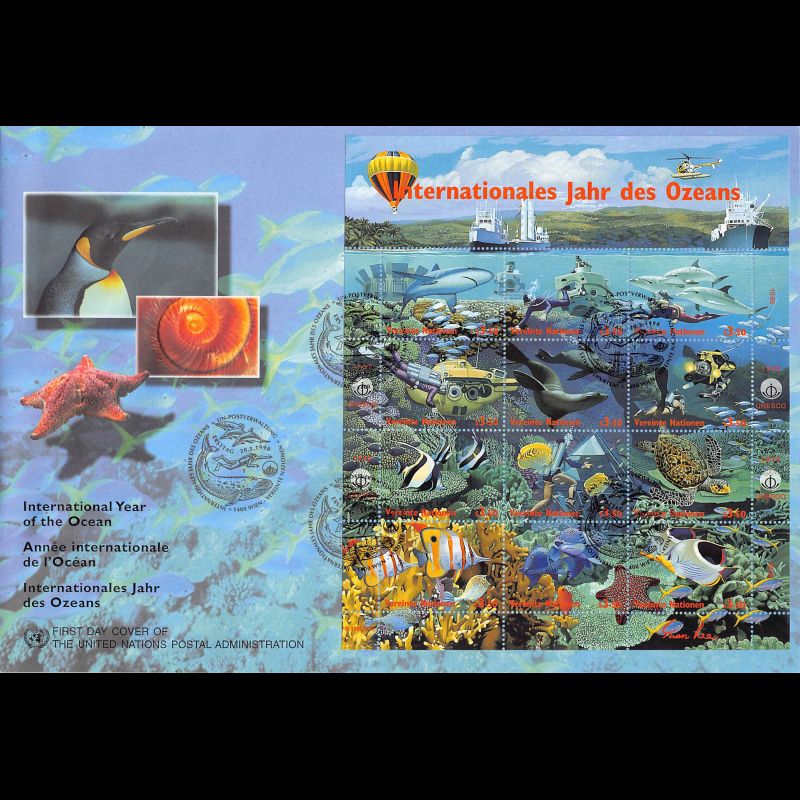 ONU Vienne - 1998 - 271 à 282 - Année internationale de l'Océan