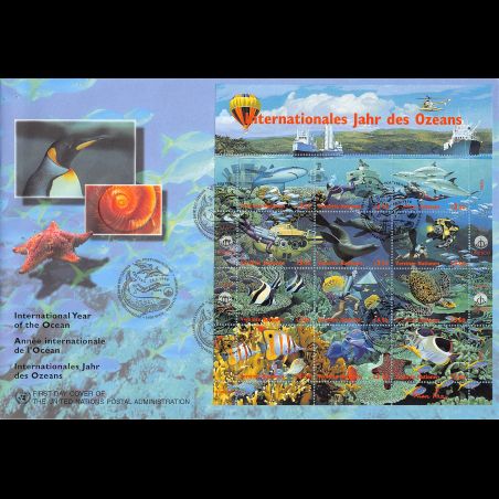 ONU Vienne - 1998 - 271 à 282 - Année internationale de l'Océan