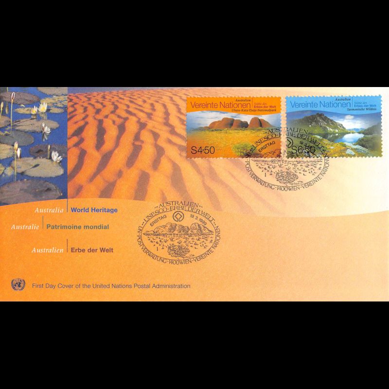 ONU Vienne - 1999 - 297 / 298 - Patrimoine mondial. Australie