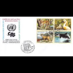 ONU Vienne - 2000 - 319 à 322 - Espèces animales menacées d'extinction