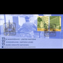 ONU Vienne - 2000 - 325 / 326 - 55e anniversaire de l'organisation des Nations Unies