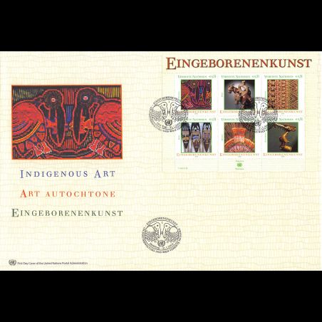 ONU Vienne - 2003 - 393 à 398 - Art autochtone