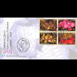 ONU Vienne - 2005 - 446 à 449 - Orchidées. Espèces menacées d'extinction