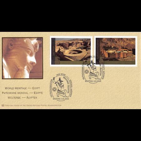 ONU Vienne - 2005 - 454 / 455 - Patrimoine mondial. Egypte