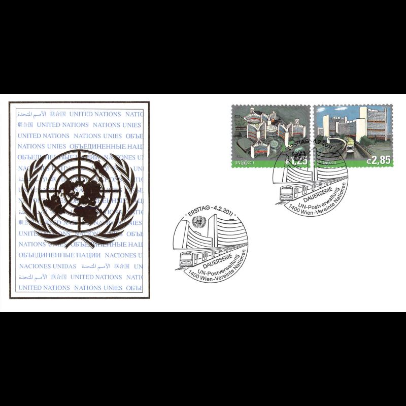 ONU Vienne - 2011 - 699 / 700 - Bâtiments des Nations Unies