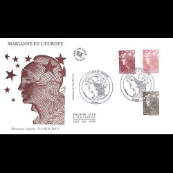 FDC - Marianne et l'europe...