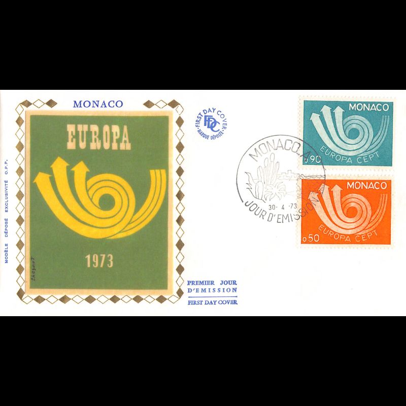 FDC soie - Europa 73, oblit PJ 30/4/73
