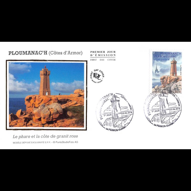 FDC soie - Ploumanac'h - 22/6/2018 Perros Guirrec