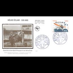 FDC soie - 100 ans Hélice...