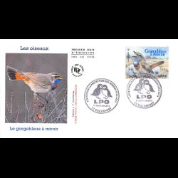 FDC - Oiseaux, Gorgebleue à...
