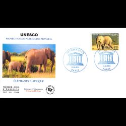 FDC - UNESCO, éléphant...