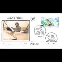 FDC soie - Adolphe Pégoud,...