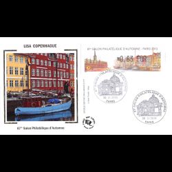 FDC soie LISA - 67e salon...