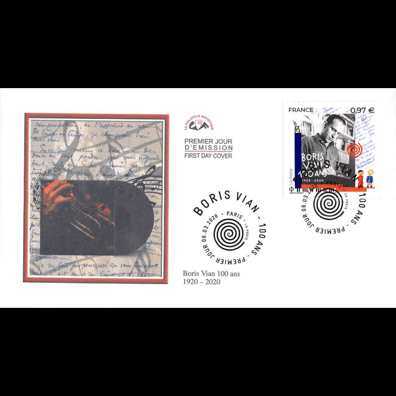 CEF - Boris VIAN (1920 - 1959) - 6/3/2020 Paris