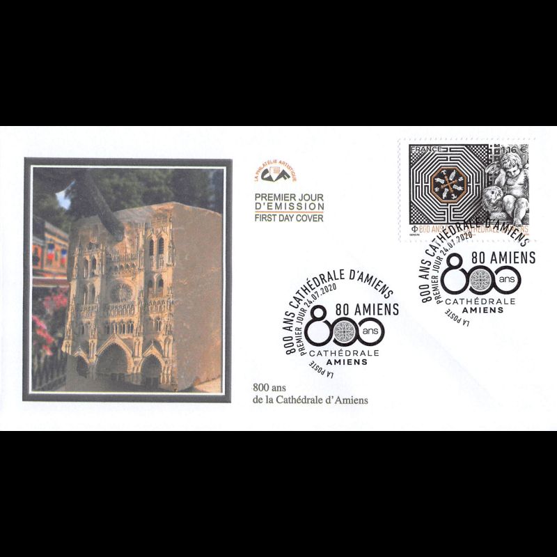 CEF - 800 ans Cathédrale Amiens. 24/7/2020 Amiens