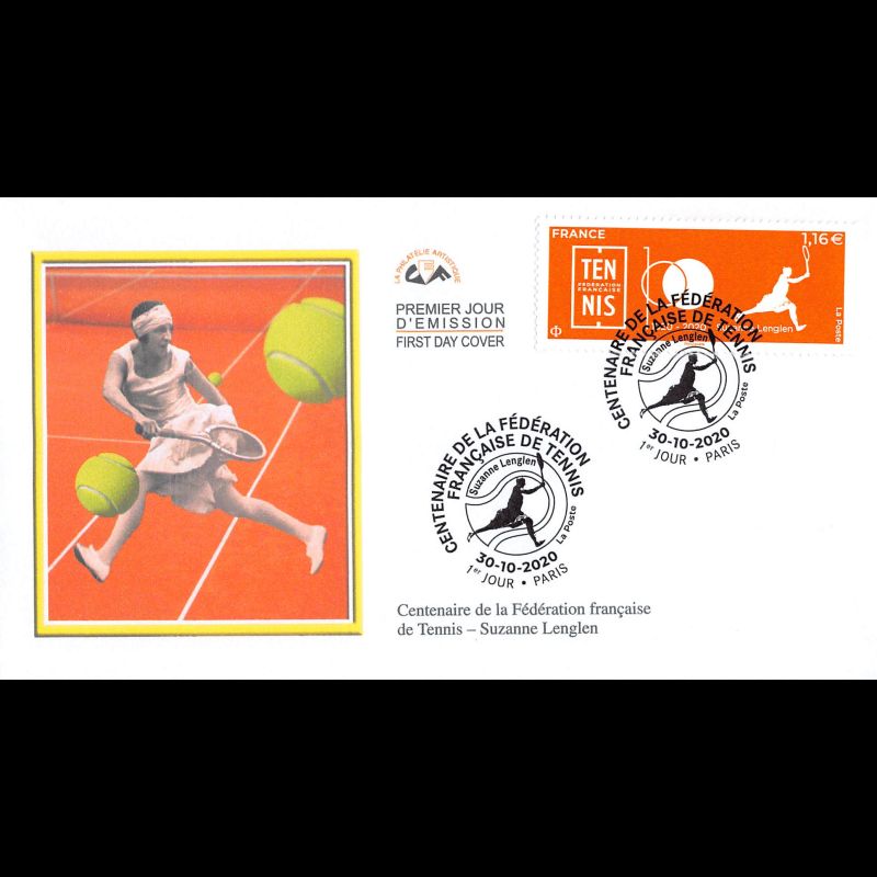 CEF - Suzanne Lenglen. Centenaire de la F.F.T - 30/10/2020 Paris