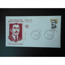 FDC - 150e anniv bourse aux timbres, Alberto Bolaffi - oblit 13/5/2010 Paris