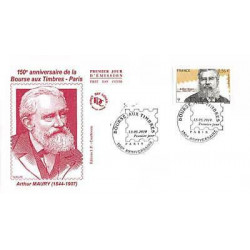 FDC - 150e anniv bourse aux timbres, Arthur Maury - oblit 13/5/2010 Paris