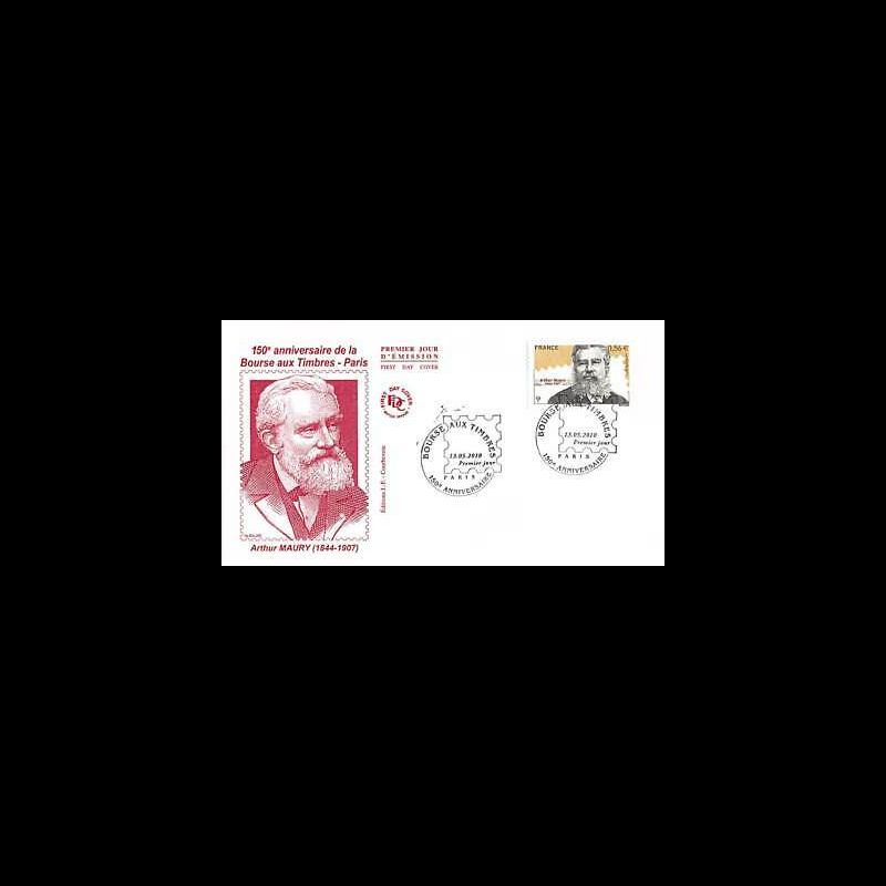 FDC - 150e anniv bourse aux timbres, Arthur Maury - oblit 13/5/2010 Paris