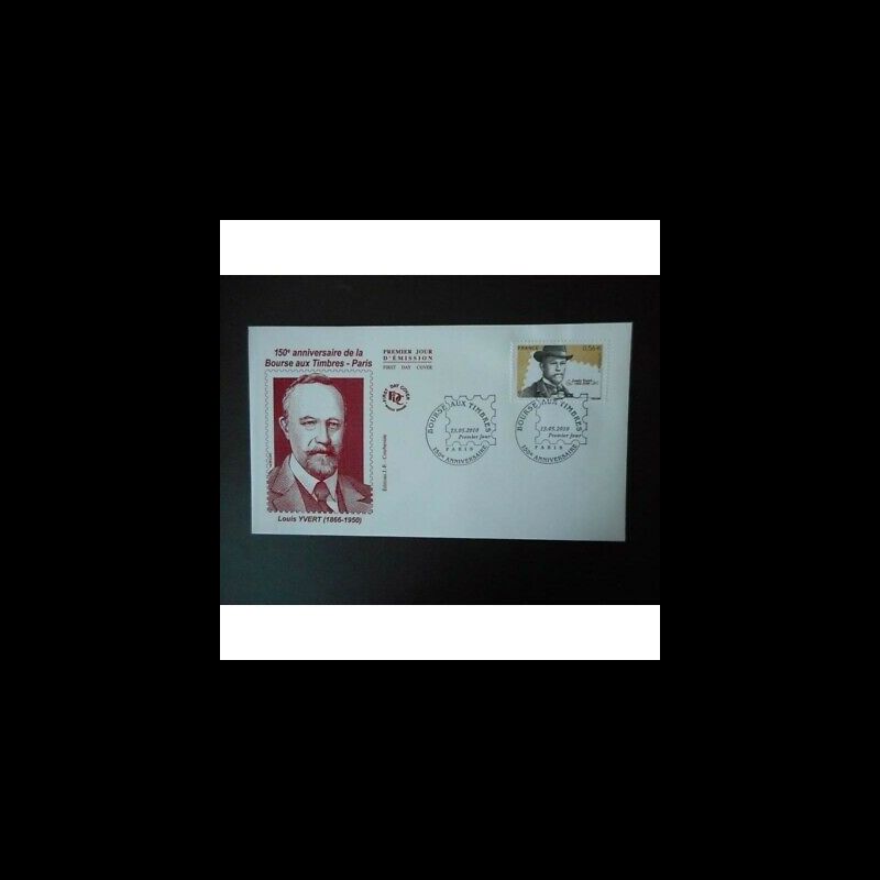 FDC - 150e anniv bourse aux timbres, Louis Yvert - oblit 13/5/2010 Paris
