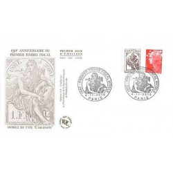 FDC - 150e anniv 1er timbre fiscal mobile Cabasson, oblit 6/11/10 Paris