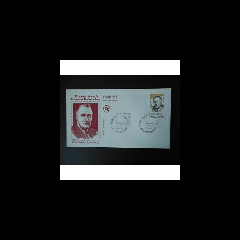 FDC - Bourse aux timbres, Franklin Delano Roosevelt - oblit 13/5/2010 Paris