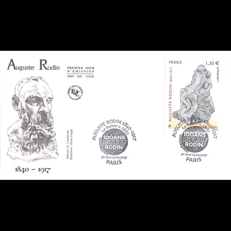 FDC JF - Tableau Auguste Rodin, le baiser - 15/9/2017 Paris