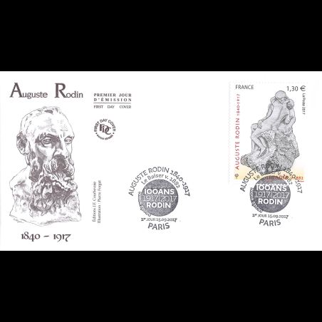FDC JF - Tableau Auguste Rodin, le baiser - 15/9/2017 Paris