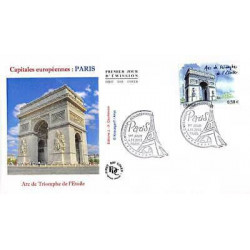 FDC - Capitales européennes, Paris, Arc de Triomphe, oblit 4/11/10 Paris