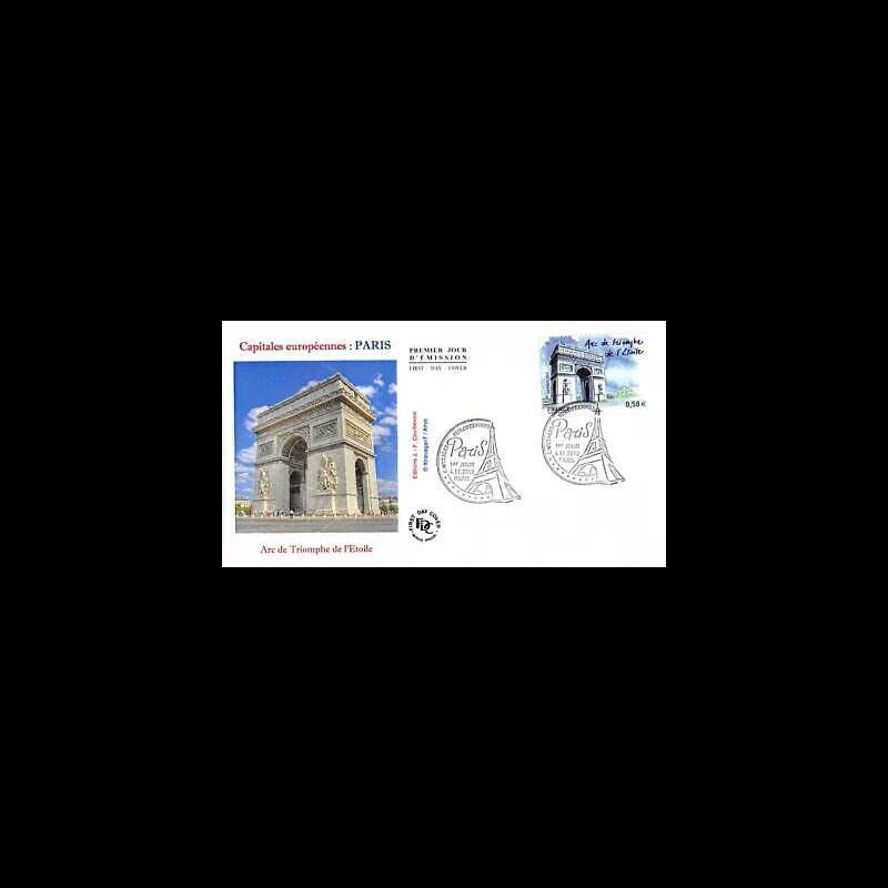 FDC - Capitales européennes, Paris, Arc de Triomphe, oblit 4/11/10 Paris