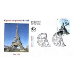 FDC - Capitales européennes, Paris, Tour Eiffel, oblit 4/11/10 Paris