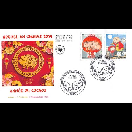 FDC JF - Nouvel an chinois. Année du cochon - 25/01/2019 Paris