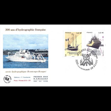 FDC JF - 300 ans service hydrographique - 22/5/2020 Brest