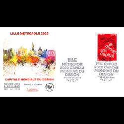 FDC JF - Lille 2020, capitale mondiale du design - 3/1/2020